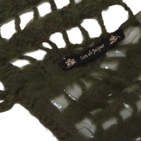 SETE DI JAIPUR paint tipped crochet scarf w fringe - Picture 4 of 5